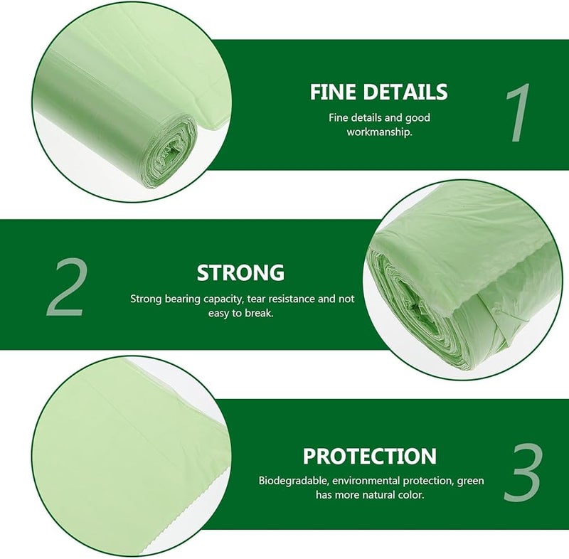 Biodegradable Compost Garbage Bags 100Pcs 50X60Cm Cornstarch Eco Friendly Trash Bags - Image 3